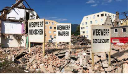 Zerstörung durch die 2. Baustufe. Foto: IGKSV