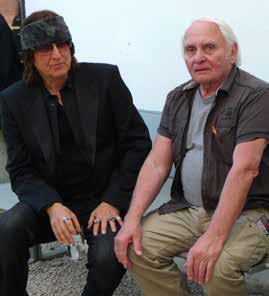 Der aus Bleiburg stammende Choreograph und Regisseur Johann Kresnik (rechts) mit dem Maler Gottfried Helnwein. Foto: Waldner